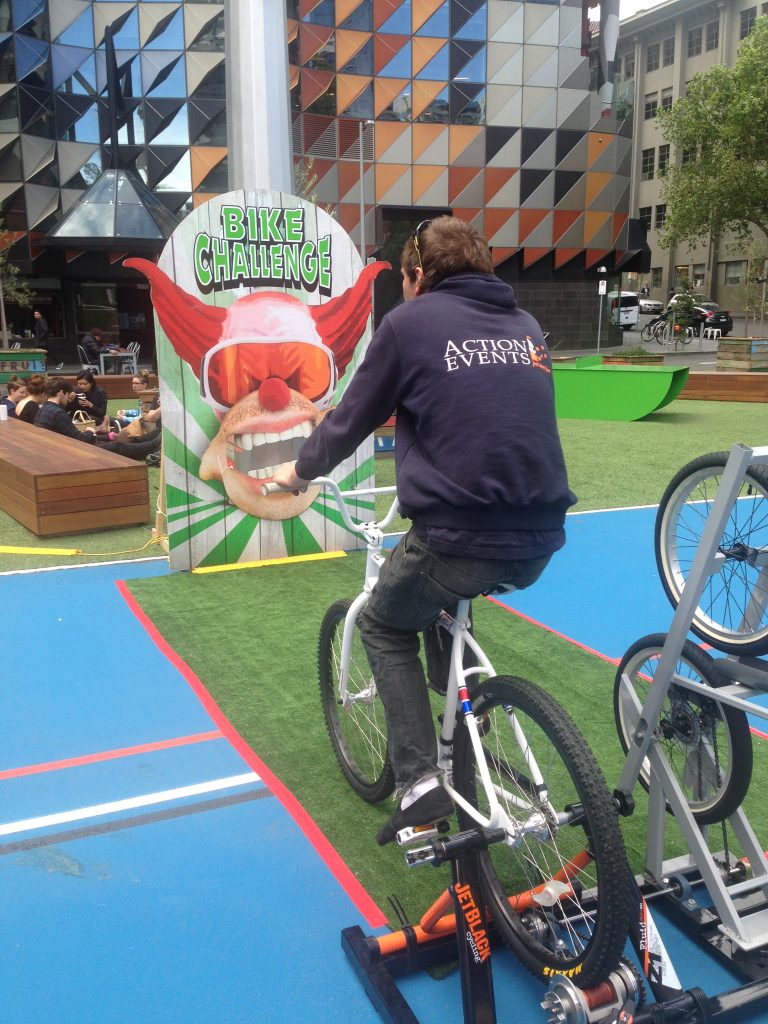 Bike Challenge Carnival Game - Action Events | Amusement Hire Melbourne