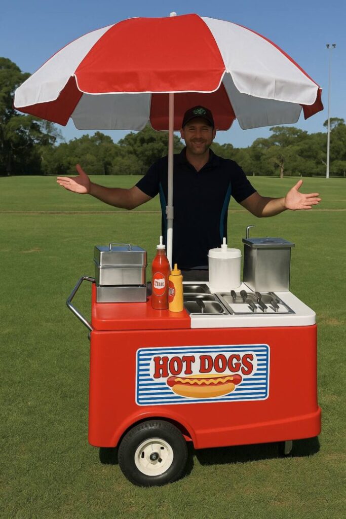 Hotdog Cart Hire - Action Events | Amusement Hire Melbourne | Jumping ...